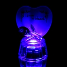 Сувенир стекло "Розочка у сердца" со светом, , 7х4,5х5,2 см - Фото 5