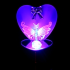 Сувенир стекло "Бабочка у сердца" со светом 9,5х7,4х5,7 см - Фото 6