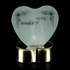 Сувенир стекло "Карета у сердца" со светом, 9,5х7,4х5,7 см - Фото 3