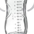 Бутылочка для кормления Ø50 ШГ 240 мл., стекло, цвет белый - Фото 6