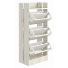 Обувница О-4, 450 х 270 х 1040, дуб крафт белый - фото 23828282