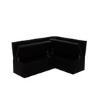 Скамья угловая "Венеция", 1590 х 1180 х 800, КЗ коричневый - фото 23828323