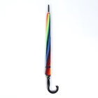 Зонт - трость полуавтоматический «Радуга», 16 спиц, R = 56 см, разноцветный - Фото 8