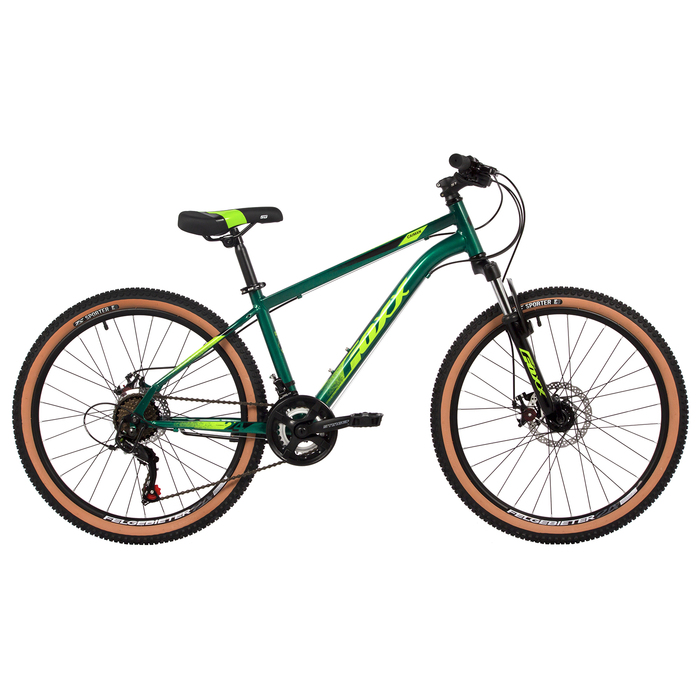 Велосипед 24" FOXX CAIMAN, цвет зелёный, р. 12" - Фото 1