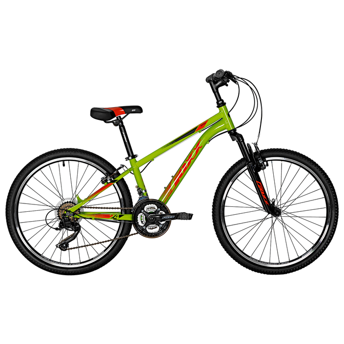 Велосипед 24" FOXX AZTEC, цвет зелёный, р. 12" - Фото 1