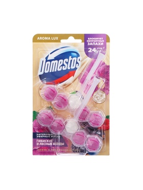 Блок для очищения унитаза DOMESTOS Power 5 DUO, гибискус и лесные ягоды, 100 г