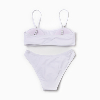 Купальник раздельный с сеткой женский MINAKU, размер 42, белый