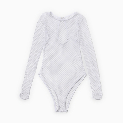 Купальник раздельный с сеткой женский MINAKU, размер 42, белый