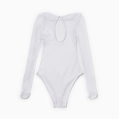 Купальник раздельный с сеткой женский MINAKU, размер 42, белый