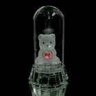 Сувенир стекло "Мишка с сердцем в колбе" со светом, МИКС, 8,5х4,8х4,8 см - Фото 1