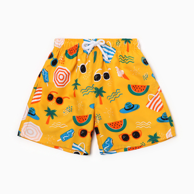 Плавки-шорты купальные для мальчика MINAKU «Пляж», жёлтые, рост 158-164 см