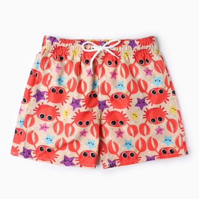 Купальные трусы детские MINAKU «Крабики», рост 146-152 см