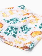 Плавки-шорты купальные для мальчика MINAKU: Summer, белые, рост 110-116 см - Фото 7