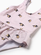 Купальник для девочки слитный MINAKU с рюшами, розовый, рост 110-116 см - Фото 6