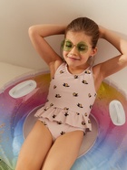 Купальник для девочки слитный MINAKU с рюшами, розовый, рост 116-122 см - Фото 5