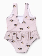 Купальник для девочки слитный MINAKU с рюшами, розовый, рост 116-122 см - Фото 7