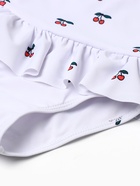 Купальник для девочки слитный MINAKU, белый, рост 116-122 см - Фото 5