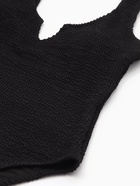 Купальник женский слитный фактурный MINAKU, размер 48, чёрный - Фото 2