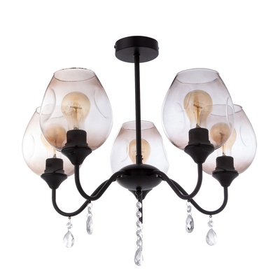 Люстра «Оливия», 5×60 Вт Е27, черный