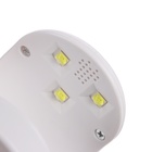 Лампа для гель лака Luazon LUF-07, UV/LED, 16 Вт, 3 диода, для типс, USB, белая - Фото 5