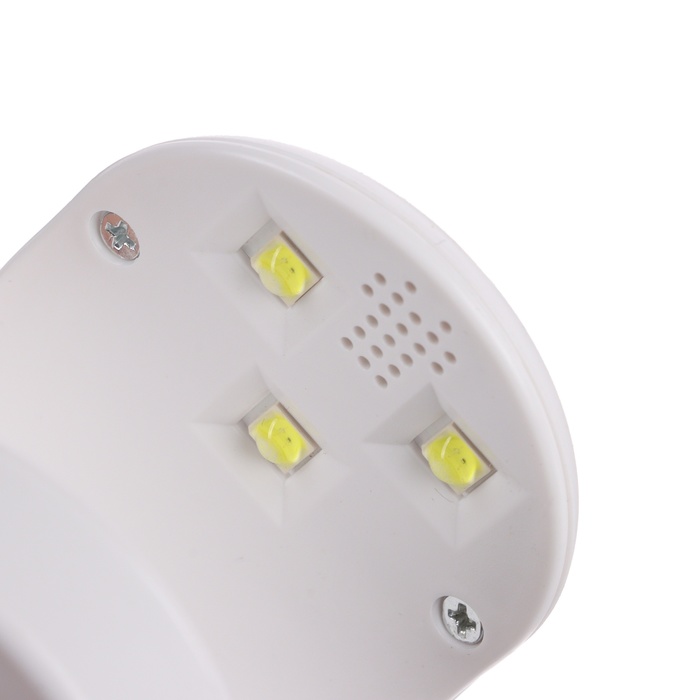 Лампа для гель лака Luazon LUF-07, UV/LED, 16 Вт, 3 диода, для типс, USB, белая