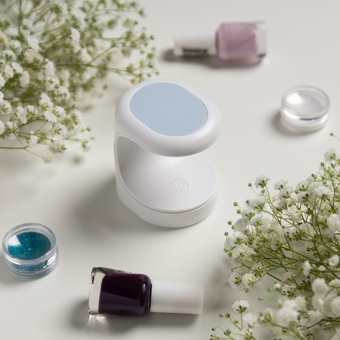 Лампа для маникюра Luazon LUF-07, UV/LED, 3 диода, 16 Вт, для типс, USB, белая - Фото 1