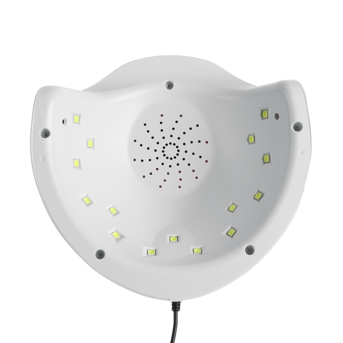 Лампа для гель-лака Luazon LUF-06, UV/LED, 36 Вт, 15 диодов, таймер 30/60/90 с, USB, белая - фото 1911048213