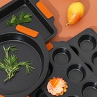 Противень для выпечки Magistro French Bakery, 27×22.5×4 см, антипригарное покрытие - Фото 11