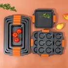 Противень для выпечки Magistro French Bakery, 41.5×26.5×5 см, антипригарное покрытие - Фото 9