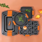 Форма для выпечки Magistro «French Bakery. Круг», 39×26.3×3.4 см, 12 ячеек, антипригарное покрытие - Фото 11