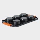 Форма для выпечки Magistro «French Bakery. Круг», 30.5×18×3 см, 6 ячеек, антипригарное покрытие - Фото 5