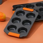 Форма для выпечки Magistro «French Bakery. Круг», 30.5×18×3 см, 6 ячеек, антипригарное покрытие - Фото 9