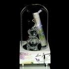 Сувенир стекло музыкальный световой колба "Мишка со свитком" 14,5х7,8х7,8 см МИКС - Фото 2