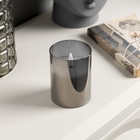 Светодиодная свеча серебристая, 7.5 × 10 × 7.5 см, воск, пластик, батарейки АААх3 (не в комплекте), свечение тёплое белое - Фото 2