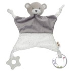 Комфортер - игрушка для сна новорожденных, Крошка Я «Серый мишка», погремушка, прорезыватель, серый - Фото 7