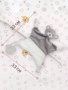 Комфортер - игрушка для сна новорожденных, Крошка Я «Серый мишка», погремушка, прорезыватель, серый - Фото 2