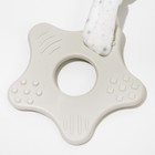 Комфортер - игрушка для сна новорожденных, Крошка Я «Серый мишка», погремушка, прорезыватель, серый - Фото 5