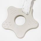 Комфортер - игрушка для сна новорожденных, Крошка Я «Серый мишка», погремушка, прорезыватель, серый - Фото 10