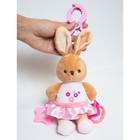 Подвеска мягкая на кроватку/коляску M&B «Зайка», погремушка, прорезыватель, от 3 мес. - Фото 14