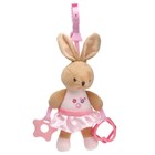 Подвеска мягкая на кроватку/коляску M&B «Зайка», погремушка, прорезыватель, от 3 мес. - Фото 5