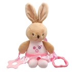 Подвеска мягкая на кроватку/коляску M&B «Зайка», погремушка, прорезыватель, от 3 мес. - Фото 8