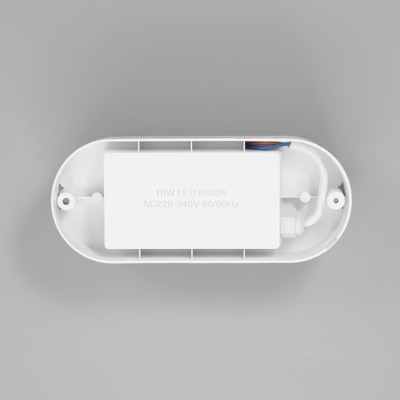 Светильник «Овал» LED 10 Вт IP65 белый 6.8×6.8×17 см
