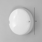Светильник "Круг" LED 10Вт IP65 белый 5х5х14 см - Фото 4