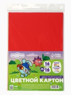 Цветной картон тонированный, А4, 16 листов, 16 цветов, немелованный, двусторонний, в пакете, 180 г/м², «Смешарики» - Фото 4