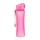 Бутылка для воды, 600 мл, SPORT, 600 мл, с поильником, розовая - Фото 3
