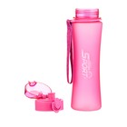 Бутылка для воды, 600 мл, SPORT, 600 мл, с поильником, розовая - Фото 4