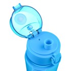 Бутылка для воды, 600 мл, "Движение - жизнь", с поильником, голубая - Фото 5