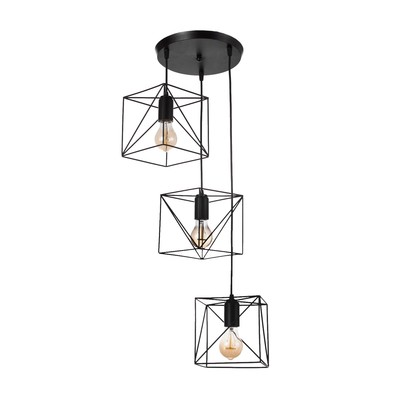 Светильник «Квадрат» 3хЕ27 40 Вт 30×30×15-135 см