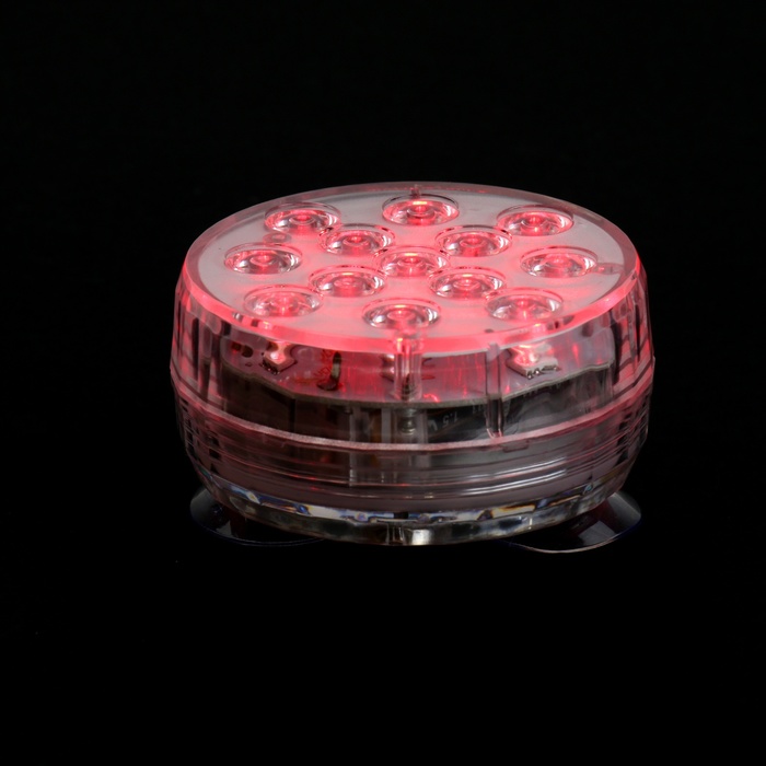Светильник подводный с ПДУ, 13 LED, 4 Вт, IP68, RGB, таймер, от батареек 3*AAA (не в компл.)   99494 - фото 1909575449