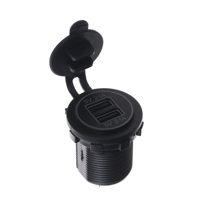 Зарядное устройство Cartage, 2 USB, 2.1 А, 5 В - Фото 1